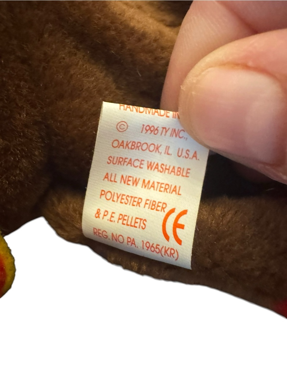 Ty Beanie Baby Plush Turkey Stuffed Animal - Picture 5 of 10